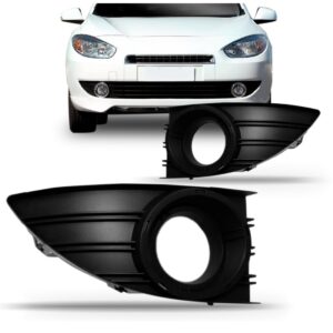 Par Moldura Milha Fluence 2010 2011 2012 2013 Aro Preto Preto Ambos Os Lados