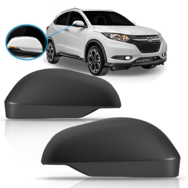 Par Capa Retrovisor Honda Hrv Hr-v 2015 2016 2017 Preto