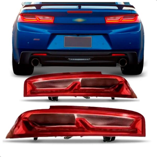 Par Lanterna Traseira Camaro Coupe Ss 2016 2017 2018 Com Led Direito