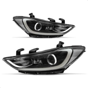 Par Farol Elantra 2017 2018 Com Projetor Sem Led Com Motor
