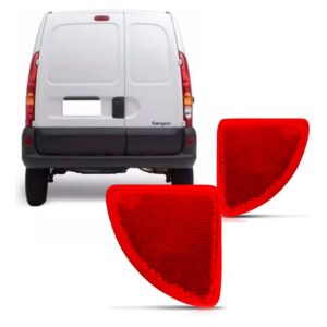 Par Sinaleira Refletor Traseiro Kangoo 2003 A 2012 Vermelho Par