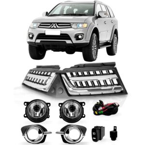 Kit Grade Pajero Dakar 2015 A 2016 Friso Cromado C Kit Milha