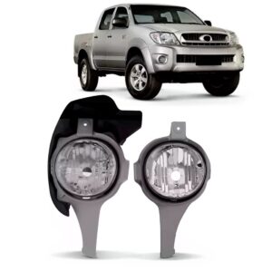 Par Farol Milha Auxiliar Hilux Srv 2005 A 2008 C/suporte