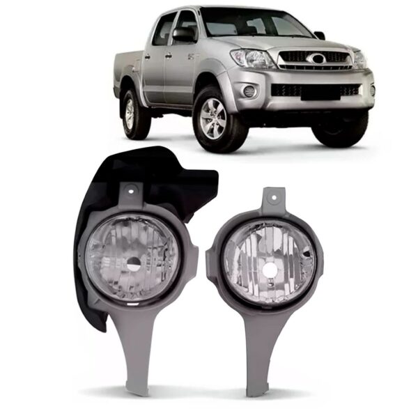 Par Farol Milha Auxiliar Hilux Srv 2005 A 2008 C/suporte