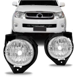 Par Farol Milha Auxiliar Hilux Srv 2009 10 2011 Com Suporte