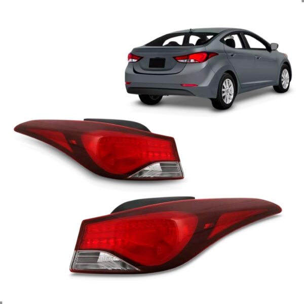Par Sinaleira Traseira Elantra 2014 2015 2016 Canto
