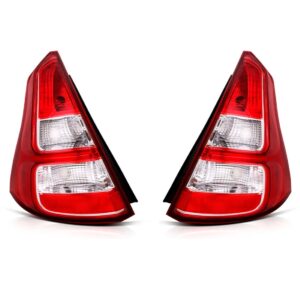 Par Sinaleira Traseira Sandero 2012 13 2014 Bicolor C/ Friso Vermelho