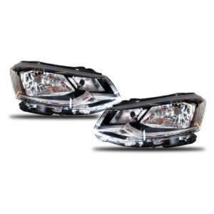 Par Farol Gol G7 2016 2017 2018 Foco Simples Friso Cromado Direito E Esquerdo