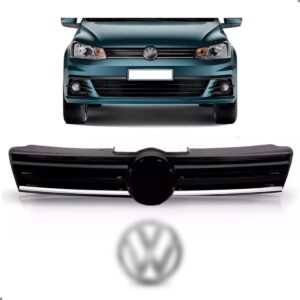 Tela Frontal Com Emblema Gol Voyage G7 16/18 Friso Cromado Plástico