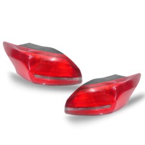 Par Lanterna Traseira Ford Focus Sedan 2016 2017 2018 Canto Vermelho