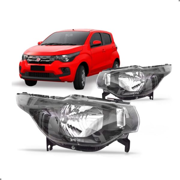 Par Farol Para Fiat Mobi 2016 2017 2018 Preto