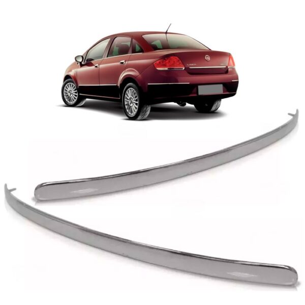 Par Friso Parachoque Traseiro Linea 2009 A 2014 Cromado