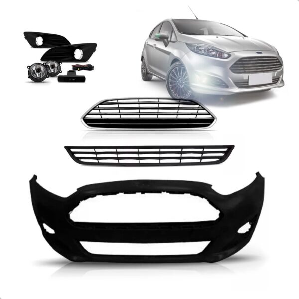 Envolvente Para Ford New Fiesta 2014 2015 A 2017 1a Linha  Preto