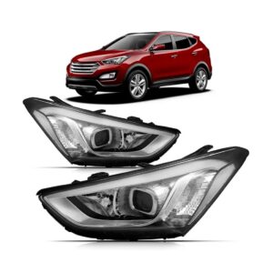 Par Farol Santa Fe 2014 2015 2016 Com Led Sem Xenom