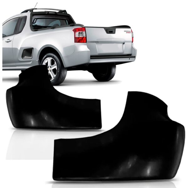 Par Polaina Ponteira Acabamento Parachoque Montana 2011 A 18