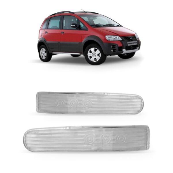 Par Lente Seta Do Sinaleira Retrovisor Idea 2005 A 2011