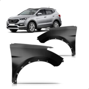 Par Paralama Para Hyundai Santa Fé 2014 Para 2018