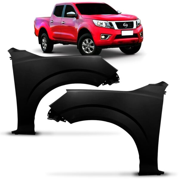 Par Paralama Nissan Frontier 2017 2018 Sem Furo