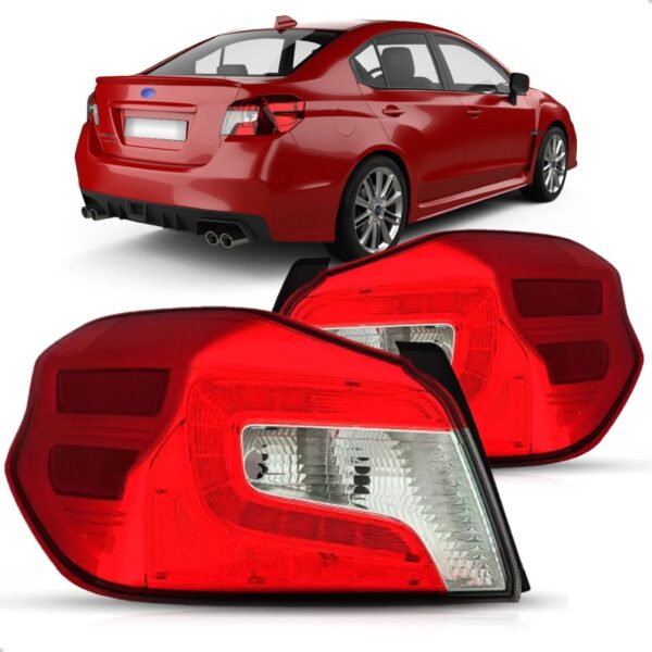Par Sinaleira Traseira Wrx 2015 2016 2017 Sedan Com Led
