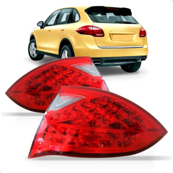 Par Sinaleira Traseira Cayenne Turbo S 2012 13 2014 Com Led