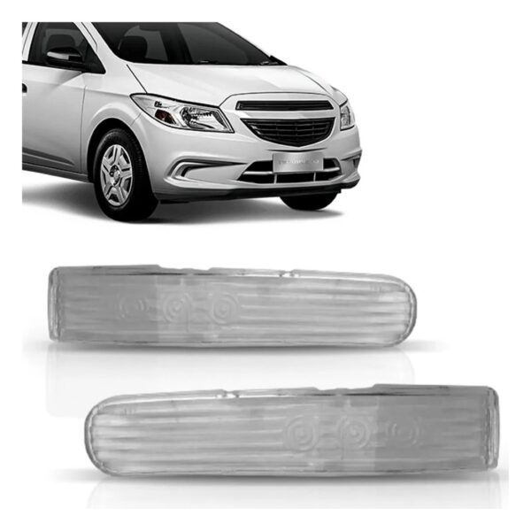 Par Lente Sinaleira Retrovisor Prisma 2013 2014 2015