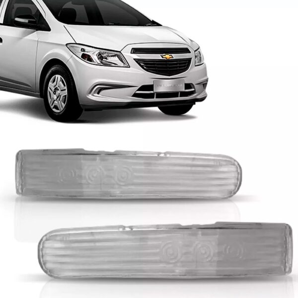 Par Lente Sinaleira Retrovisor Onix 2013 2014 2015 Cristal