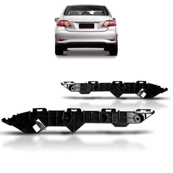 Par Guia Parachoque Traseiro Corolla 2008 A 2014