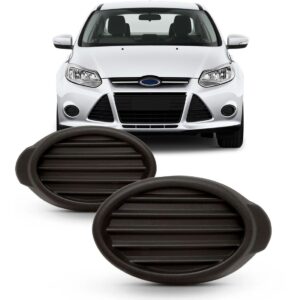 Par Moldura Farol Milha Focus 2014 2015 Sem Furo Preto