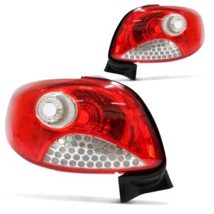 Jogo Sinaleira Traseira Peugeot 207 11 12 13 14 Sedan Bicolo Vermelho