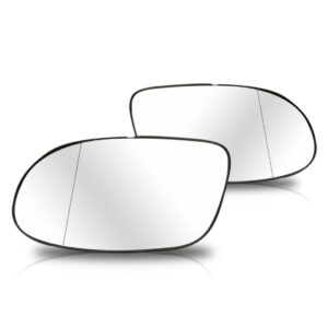 Par Lente Retrovisor Mercedes Classe A 99 A 05 Lente Branca