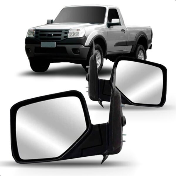 Par Retrovisor Ranger 2010 2011 2012 Manual Capa Cromada