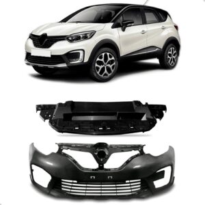 Kit Envolvente Captur 2017 A 2021 C/ Protetor Inferior Preto