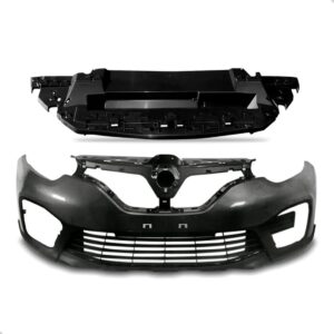 Kit Envolvente Captur 2017 A 2021 C/ Protetor Inferior Preto