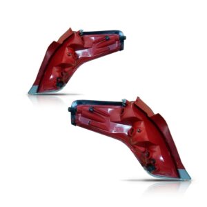 Par Sinaleira Para Citroen C4 Pallas Sedan 2007 A 2012 Vermelho Ambos Lados