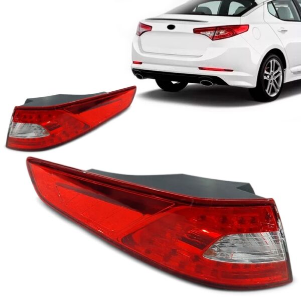 Par Sinaleira Traseira Optima 2013 2014 2015 Canto Com Led