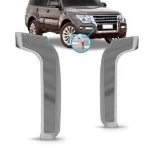 Par Moldura Parachoque Pajero Full 2015 A 2021 Cromado
