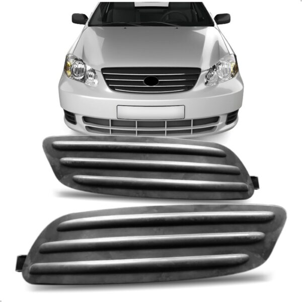 Par Moldura Milha Corolla 2005 2006 2007 2008 Sem Furo Preto