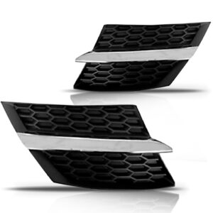 Par Tela Lateral Grade Radiador Rav4 2013 A 2016 Crom/preto