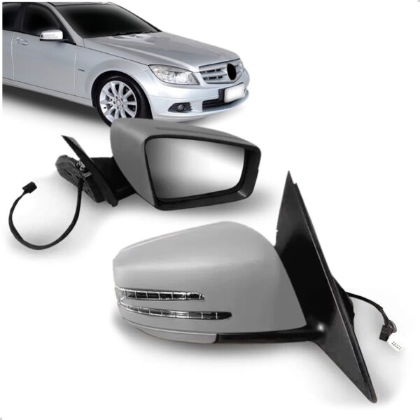 Par Retrovisor C180 2008 2010 2011 Eletrico Com Pisca Primer