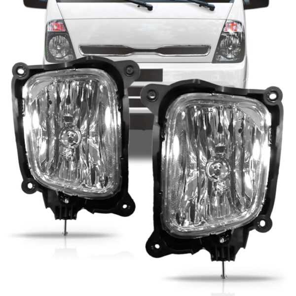 Par Farol Neblina Auxiliar Bongo 2012 13 14 15 16 2017 Cristal Esquerdo E Direito