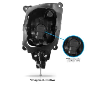 Par Farol Neblina Auxiliar Bongo 2012 13 14 15 16 2017 Cristal Esquerdo E Direito