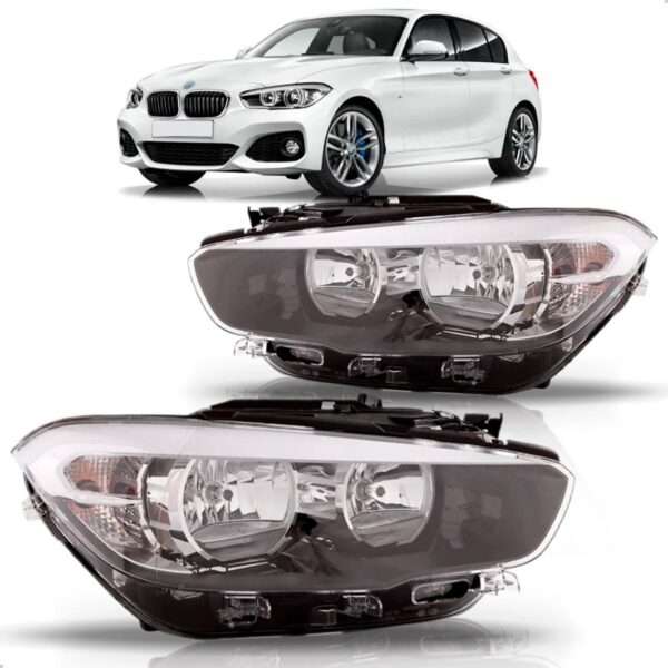 Par Farol Para Bmw Serie 1 2016 2017 2018 Eletrico Com Led