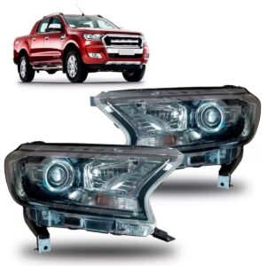Par Farol Ranger 2016 A 2018 Manual/ Elétrico Mascara Negra Direito