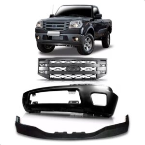 Kit Envolvente Ranger 2010 A 2012 Dianterio C/ Spoiler Preto Preto