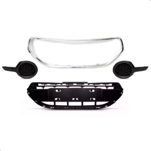 Grade Para Peugeot 208 Ano 2012 A 2016 Com Moldura Milha Plástico