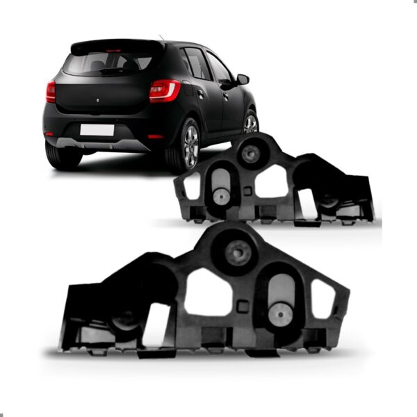 Par Guia Parachoque Sandero 2015 2016 2017 2018 Traseiro