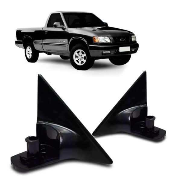 Par Pe Retrovisor S10 1995 1996 1997 1998 1999 2000 Plastico Direito + Esquerdo