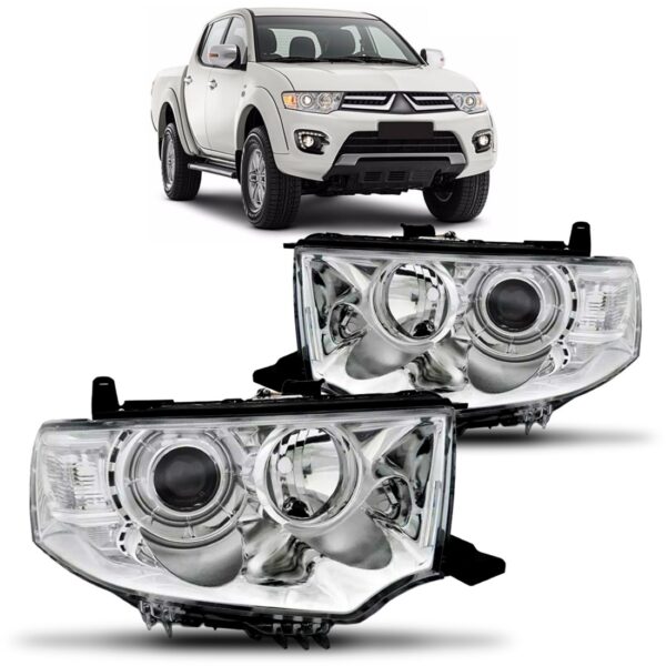 Par Farol Pajero Dakar E Triton 2014 A 2018 Fume Eletrico