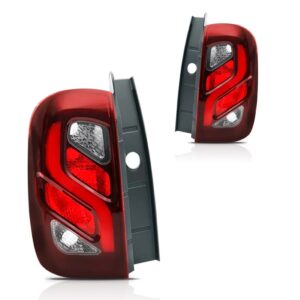 Par Lanterna Traseira Duster 2015 A 2016 Com Led Bicolor