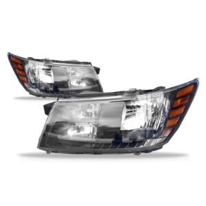 Par Farol Freemont 11 12 13 14 Mascara Negra Sinaleira Âmbar